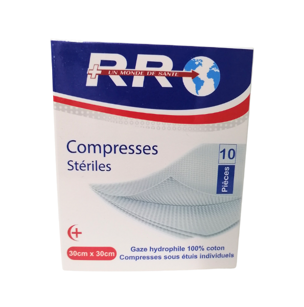 RR Compresse Steriles 30 x 30 10 Pieces