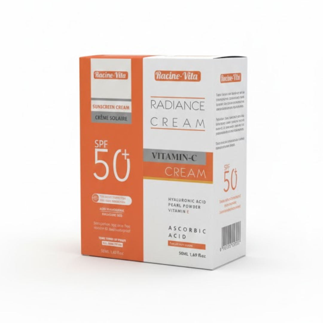 Racine-Vita-Duo-Pack-Eclat-Ecran-Invisible-50ml-Creme-Eclat-Vit-C.png Racine Vita Duo Pack Eclat – Ecran Invisible 50ml+ Creme Eclat Vit C – Image 1
