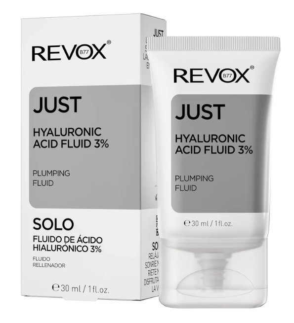 Revox-B77-Just-Hyaluronic-Acid-Fluid-3-30ml-1.jpg Revox B77 Just Hyaluronic Acid Fluid 3% 30ml – Image 1