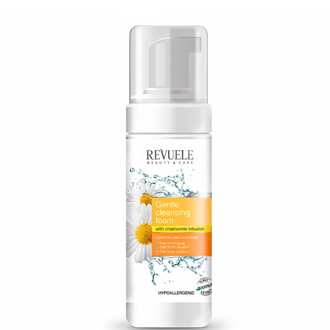 Revuele-Foam-Soft-Cleansing-With-Chamomile-Infusion-150ml.png Revuele Foam Soft Cleansing With Chamomile Infusion 150ml – Image 1