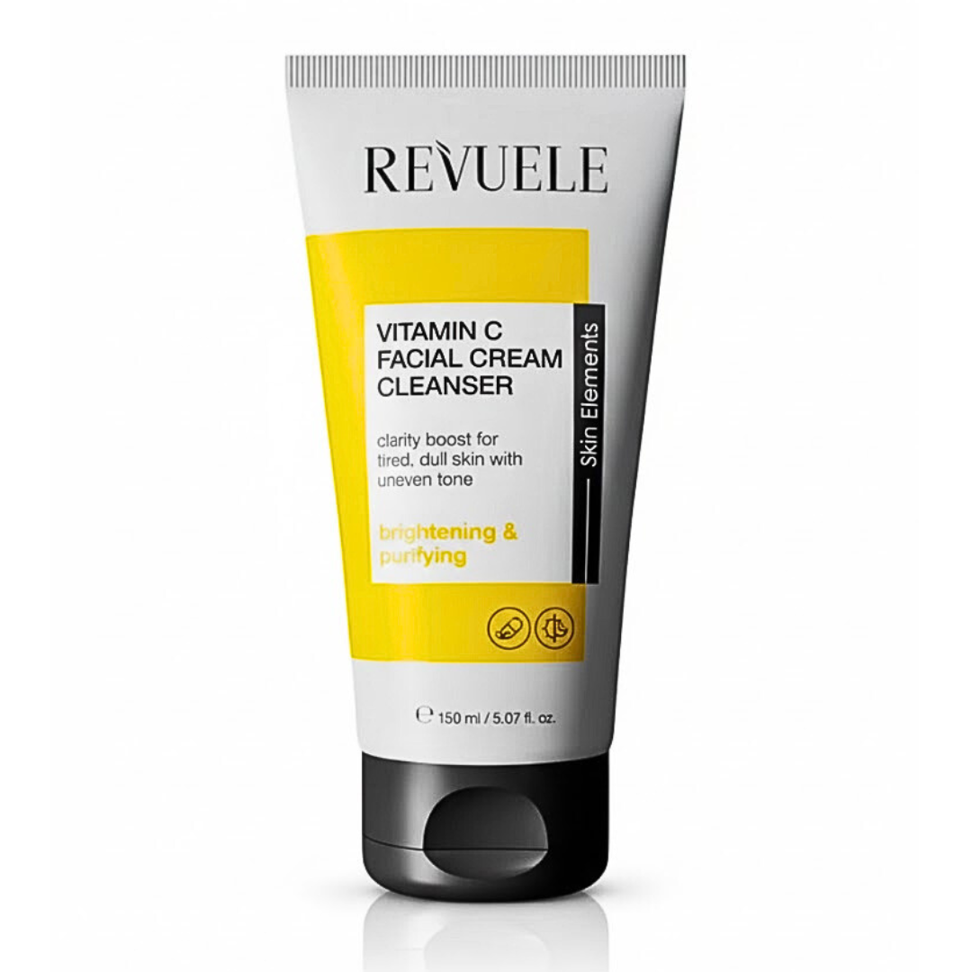 Revuele-Vitamin-C-Facial-Cream-Cleanser-150ml.png Revuele Vitamin C Facial Cream Cleanser 150ml – Image 1