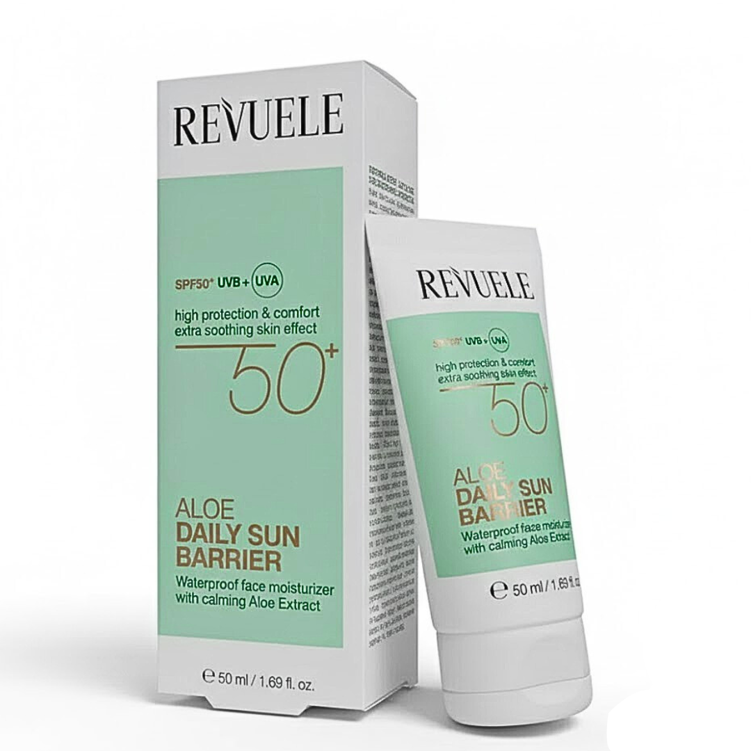 Revuele-aloe-Daily-Sun-Barrier-Spf50-50ml-1.png Revuele Aloe Daily Sun Barrier Spf50+ 50ml – Image 1