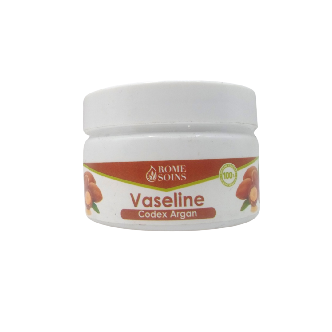 Rome-soins-Vaseline-codex-argon-120g-1.png Rome Soins Vaseline Codex Argan 120g – Image 1
