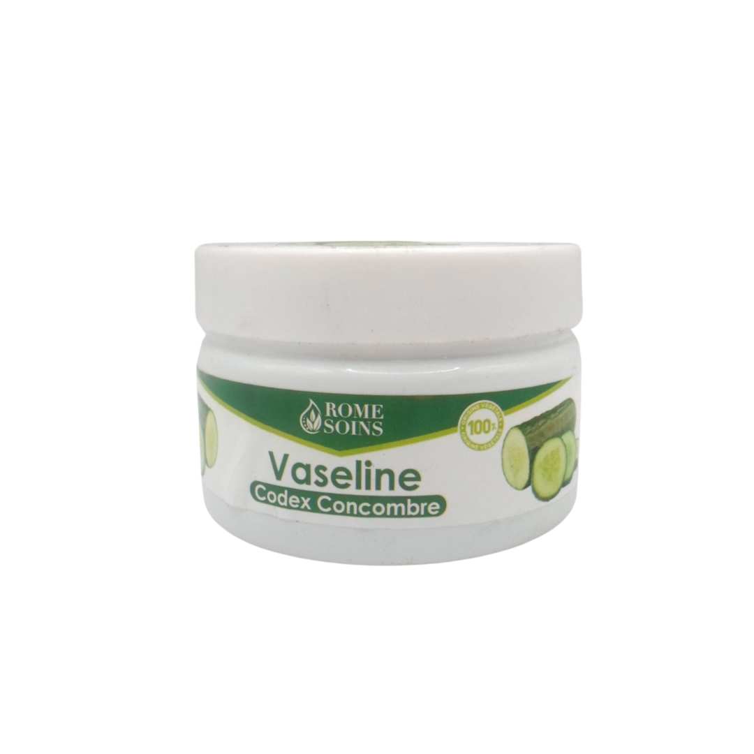 Rome-soins-Vaseline-codex-concombre-120g-1.png Rome Soins Vaseline Codex Concombre 120g – Image 1