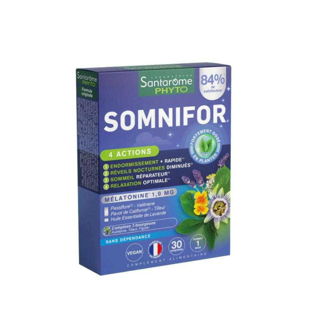 SANTAROME-SOMNIFOR-MELATONINE-19MG-30-COMPRIMES.png SANTAROME SOMNIFOR MELATONINE 1,9MG 30 COMPRIMES – Image 1