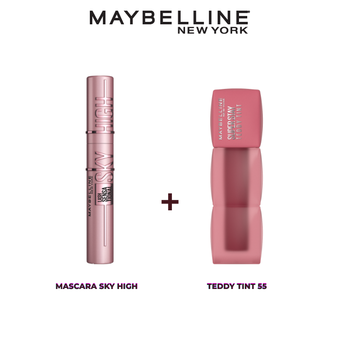 SKY-HIGH-TEDDY-TINT-55.png Maybelline Saint Valentin Teddy 55 + Sky High Pack – Image 1