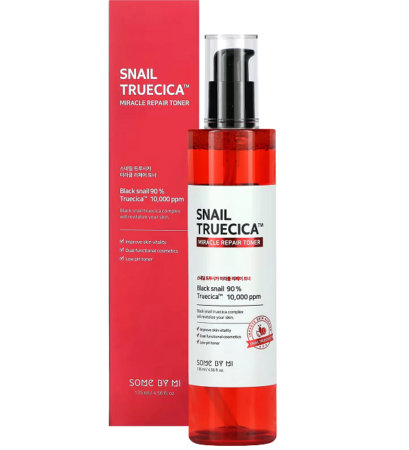 SNAILTONER-SOME-BY-MI-1.png SOME BY MI SNAIL TRUECICA MIRACLE REPAIR TONER 135ML – Image 1