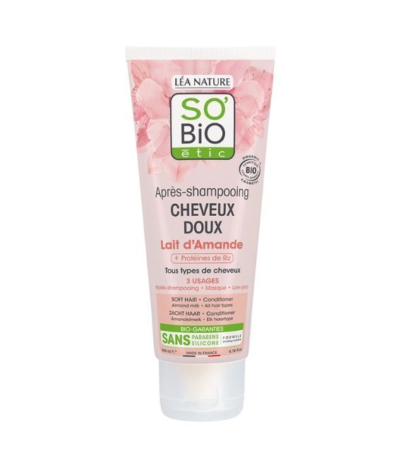 SO-BIO-APRES-SHAMPOING-DOUX-AU-LAIT-DAMANDE-ET-PROTEINE-DE-RIZ-200ML-2.jpg SO BIO APRES SHAMPOOING DOUX AU LAIT D’AMANDE 200ML – Image 1