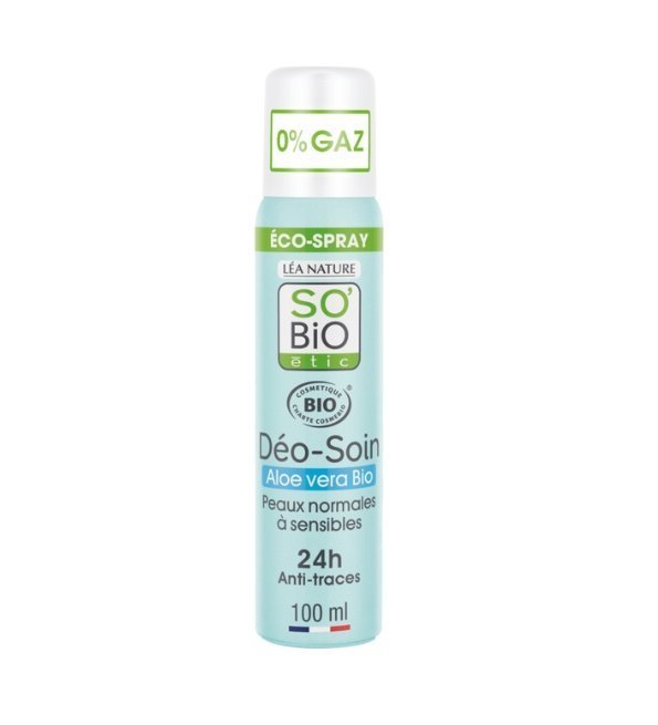 SO-BIO-DEODORANT-SPRAY-ALOE-VERA-100ML-1.jpg SO BIO DEODORANT SPRAY ALOE VERA 100ML – Image 1