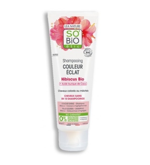 SO-BIO-SHAMPOING-COULEUR-ECLAT-HIBISCUS-250ML-1.jpg SO BIO SHAMPOOING COULEUR ECLAT HIBISCUS 250ML – Image 1