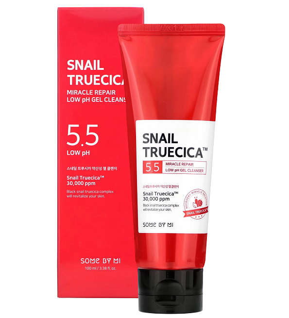 SOME-BY-MI-SNAILPHCLEANER-1.png SOME BY MI SNAIL TRUECICA MIRACLE REPAIR LOW pH GEL CLEANSER 199ML – Image 1