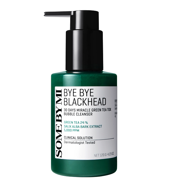 SOMEBYMI-BYEBYEBLACKHEAD.png SOME BY MI BYE BYE BLACKHEAD 30 DAYS MIRACLE GREEN TEA TOX BUBBLE CLEANSER 120G – Image 1