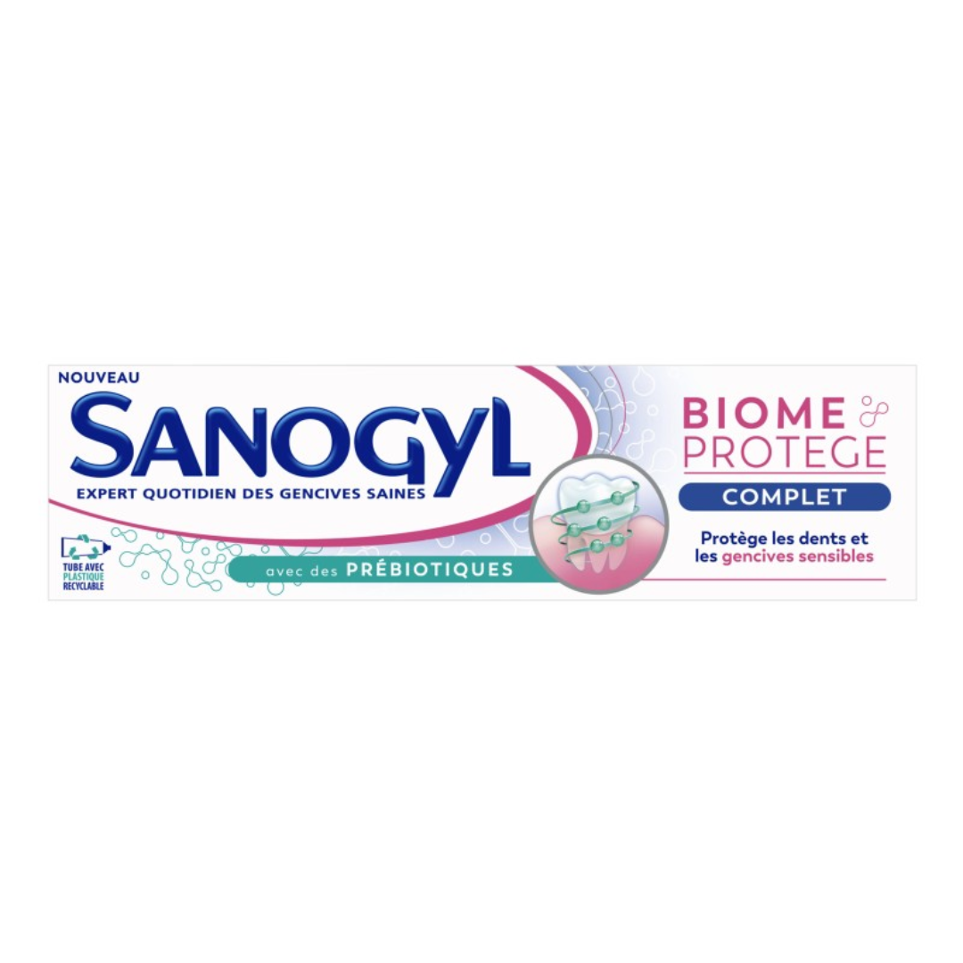 Sanogyl-dent-biome-protege-complet-75ml-1.png Sanogyl Dentifrice Biome Protege Complet 75ml – Image 1