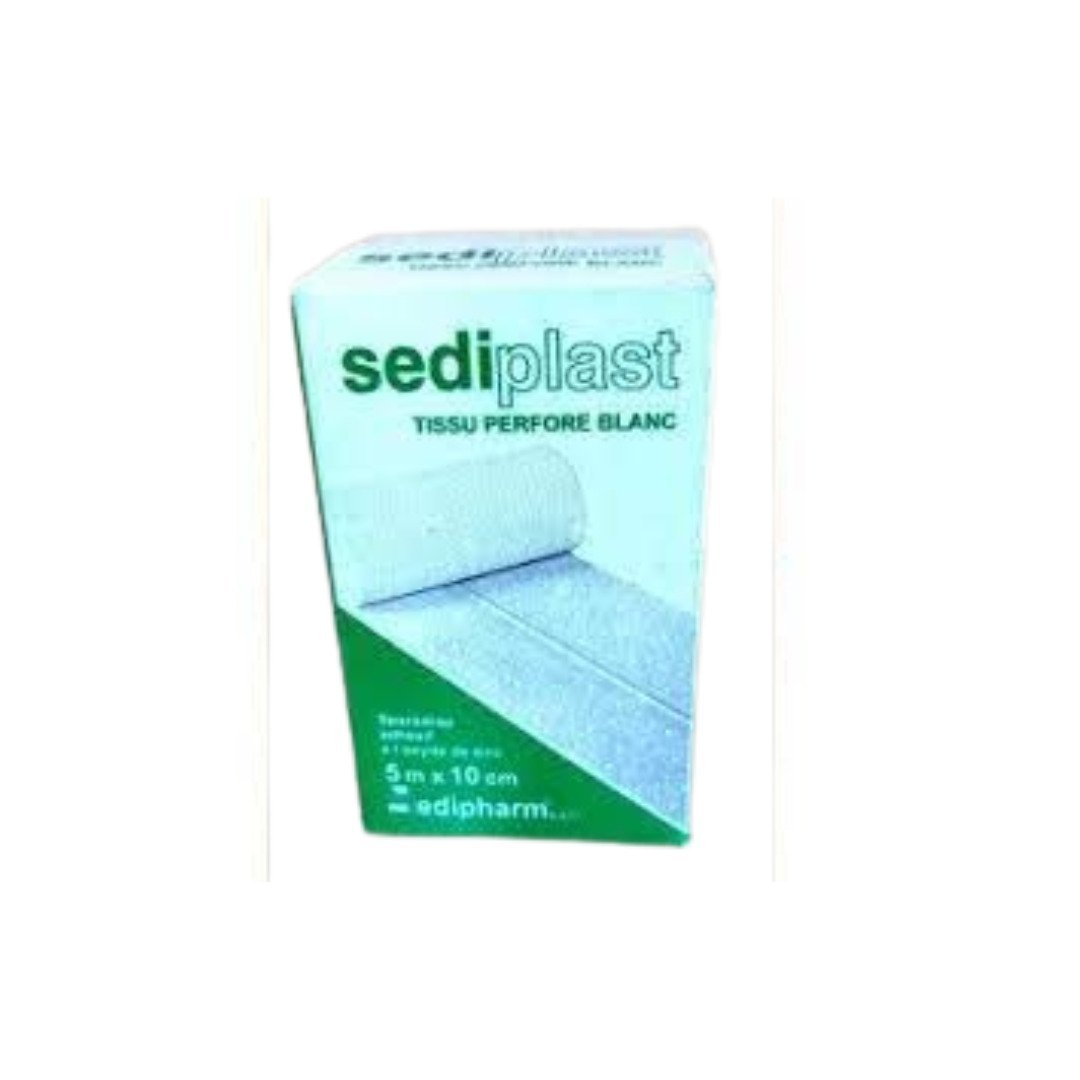Sediplast-sparadrap-perfore-5m10cm-1.jpg Sediplast Sparadrap Perfore 5m*10cm – Image 1