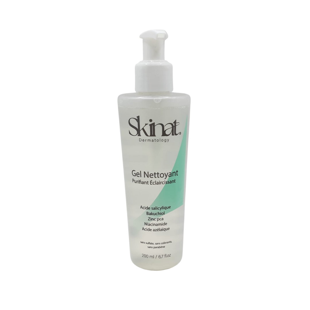 Skinat-Gel-Nettoyant-Purifiant-Eclaircissant-200ml.png Skinat Gel Nettoyant Purifiant Eclaircissant 200ml – Image 1