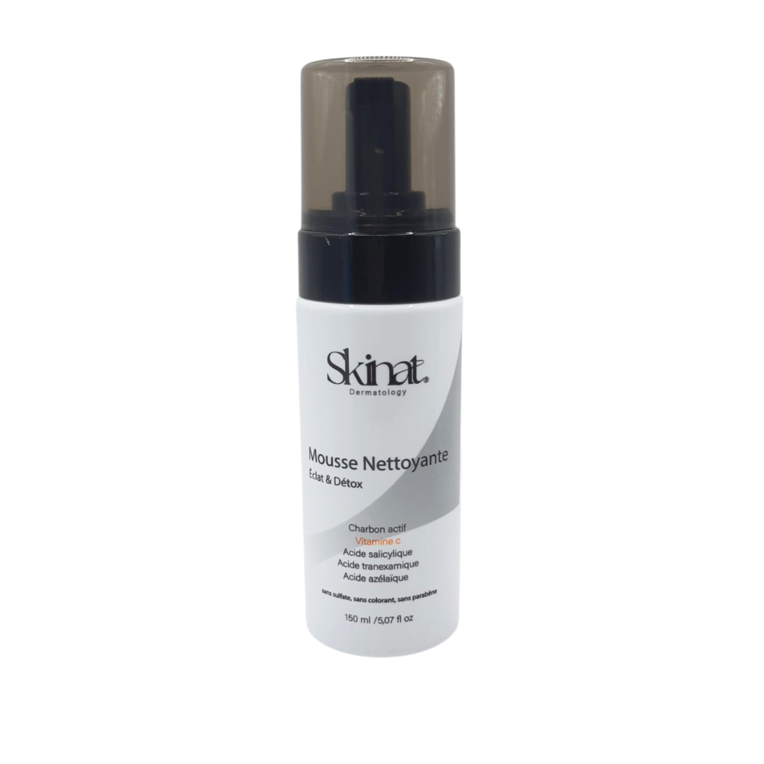 Skinat-Mousse-Nettoyante-Eclat-Detox-150ml.png Skinat Mousse Nettoyante Eclat & Detox 150ml – Image 1