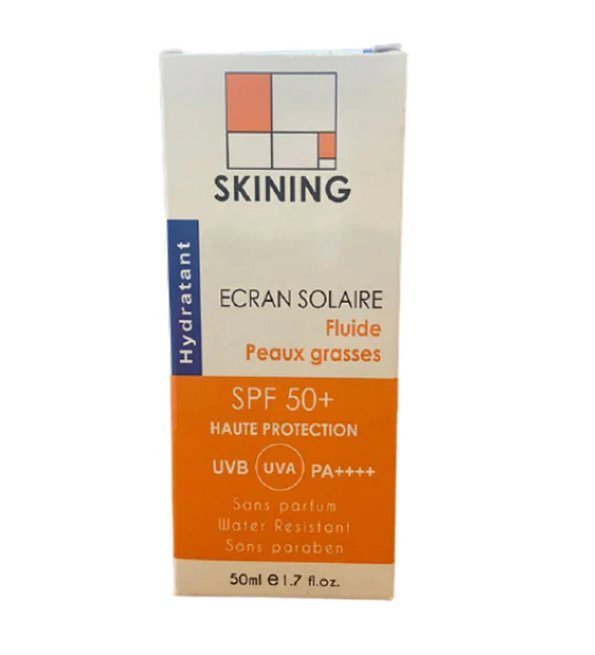 Skining-ecran-invisible-hydrat-fluide-PG-50ml-beautymall-parapharmacie-casablanca.jpg Skining Ecran Invisible Hydrat Fluide Peaux Grasses 50ml – Image 1