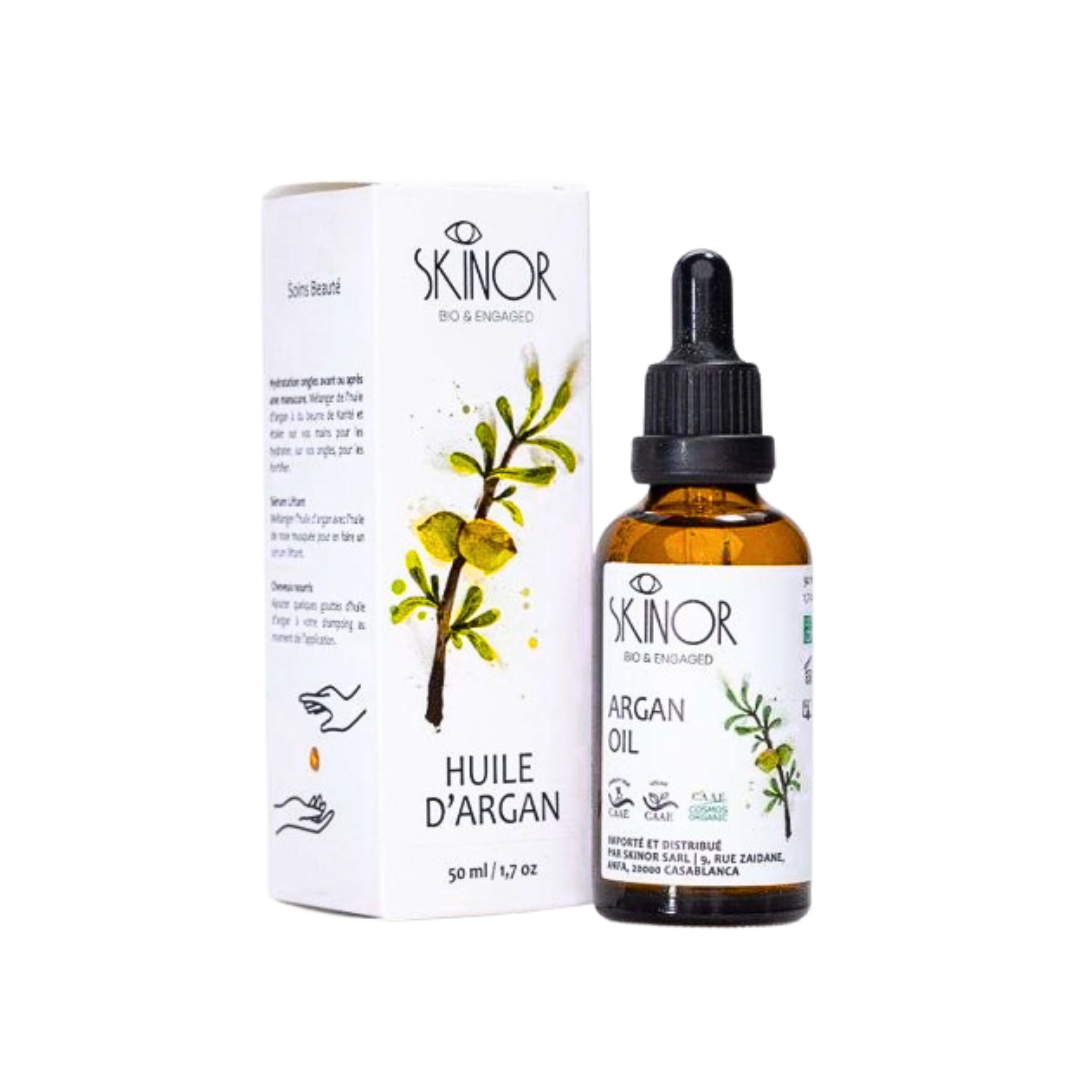 Skinor-huile-dargan-Bio-50ml.png Skinor Huile D’argan Bio 50ml – Image 1