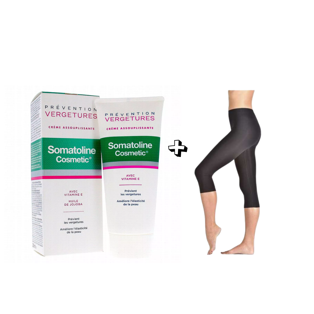 Somat-Prevention-Vergetures-Creme-200mlPanticell-Legging-Pack.png Somatoline Prevention Vergetures Creme 200ml+P’anticell Legging Pack – Image 1