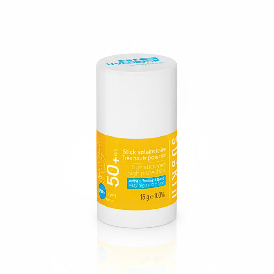 Soskin-Ecran-Stick-Solaire-Spf50-15g.png Soskin Ecran Stick Solaire Spf50+ 15g – Image 1