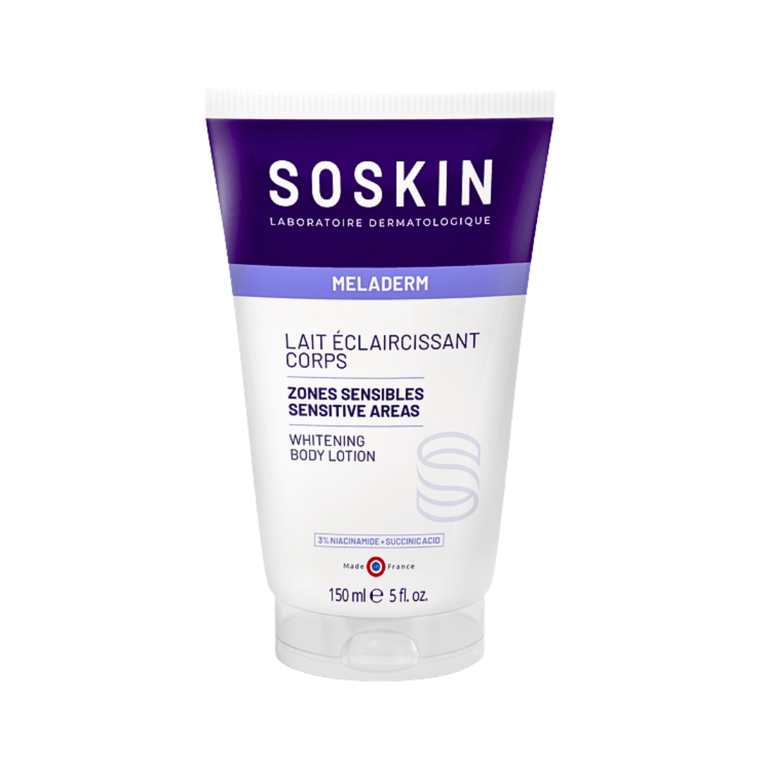 Soskin-Meladerm-Lait-Eclairecissant-Corps-150ml.png Soskin Meladerm Lait Eclairecissant Corps 150ml – Image 1