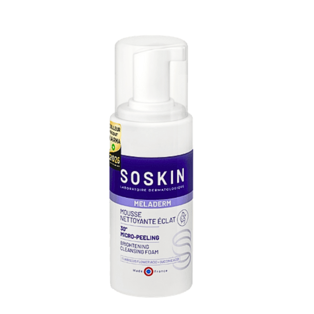 Soskin-Meladerm-Mousse-Nettoyante-Eclat-100ml.png Soskin Meladerm Mousse Nettoyante Eclat 100ml – Image 1