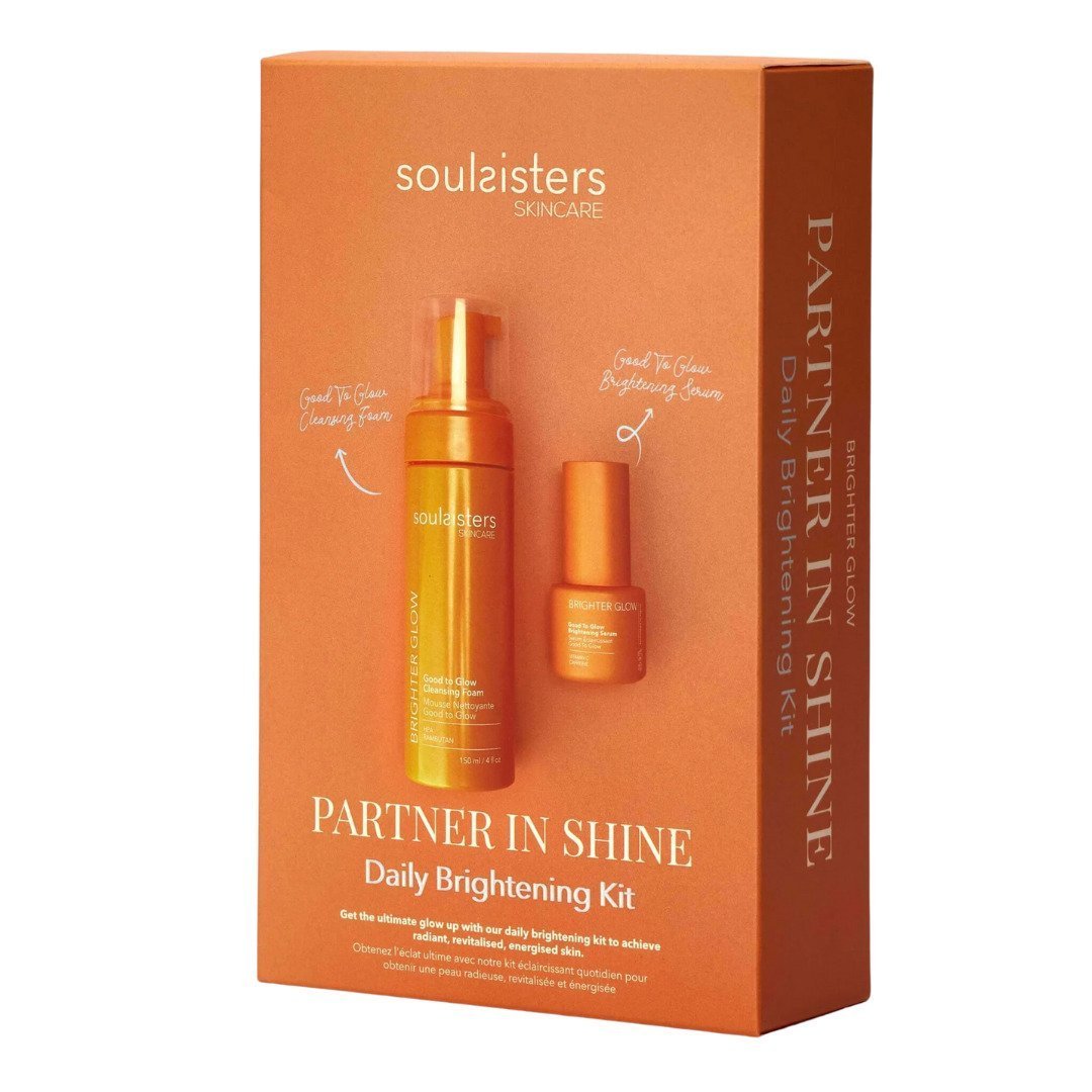 Soul-sisters-daily-brightening-kit-mousse-nettserum-eclair-orange.jpg Soul Sisters Kit Éclat Instantané – Image 1