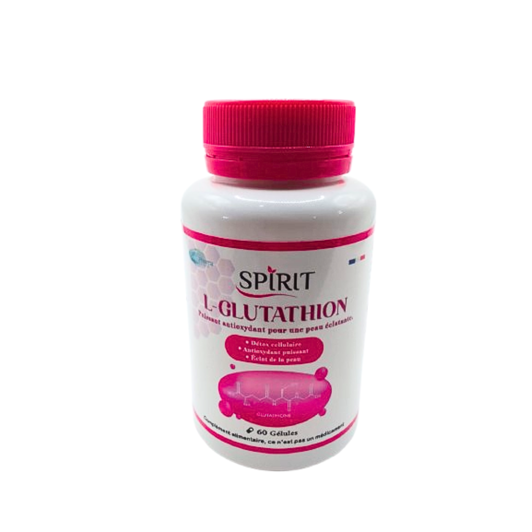 Spirit-L-Glutathion-60gelules.png Spirit L-Glutathion 60Gelules – Image 1
