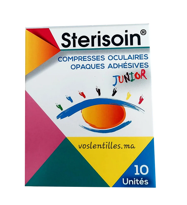 Sterisoin-Compresses-Oculaires-Juniors-10-Unites-1.png Sterisoin Compresses Oculaires Juniors 10 Unités – Image 1