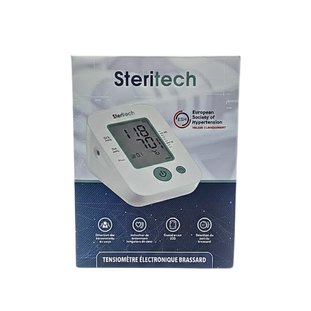 Steritech-Tensiometre-Electronique-Brassard.png Steritech Tensiometre Electronique Brassard – Image 1