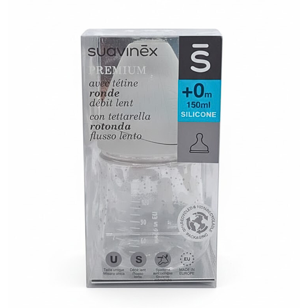 Suavinex-Bib-Rabbit-Avec-Tetine-Ronde-Debit-Lent-0m-150-GY-L2.png Suavinex Biberon Rabbit Avec Tetine Ronde Debit Lent +0m 150 GY L2 – Image 1