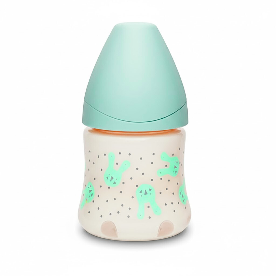 Suavinex-Biberon-avec-Tetine-Ronde-0m-silic-150ml.png Suavinex Biberon Avec Tetine Ronde +0m Silicone 150ml – Image 1