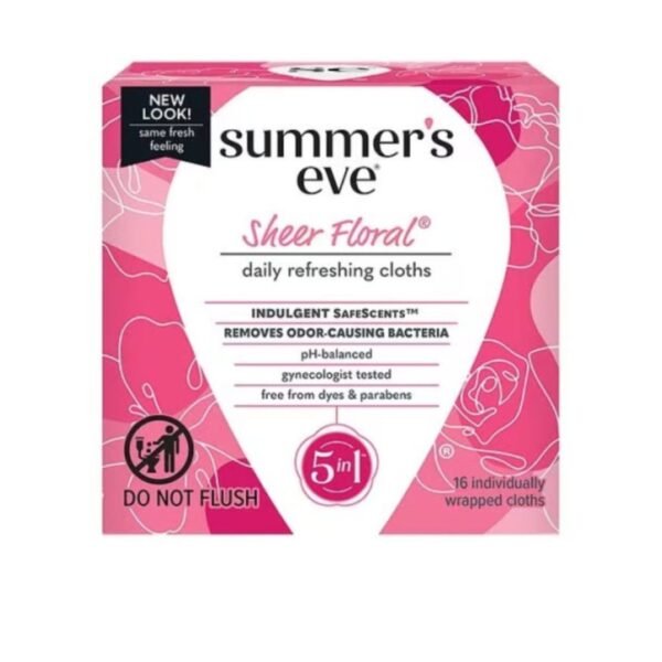 Summer&rsquo;s Eve Sheer Floral Cleansing Cloths 16 Unités