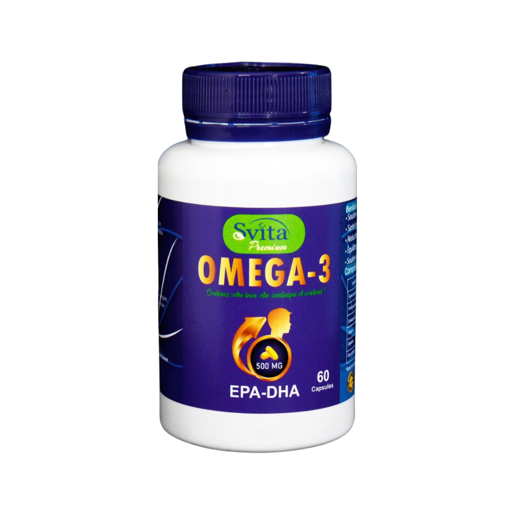 Svita-Premium-Omega-3-500mg-60-Capsules.png Svita Premium Omega 3 500mg 60 Capsules – Image 1