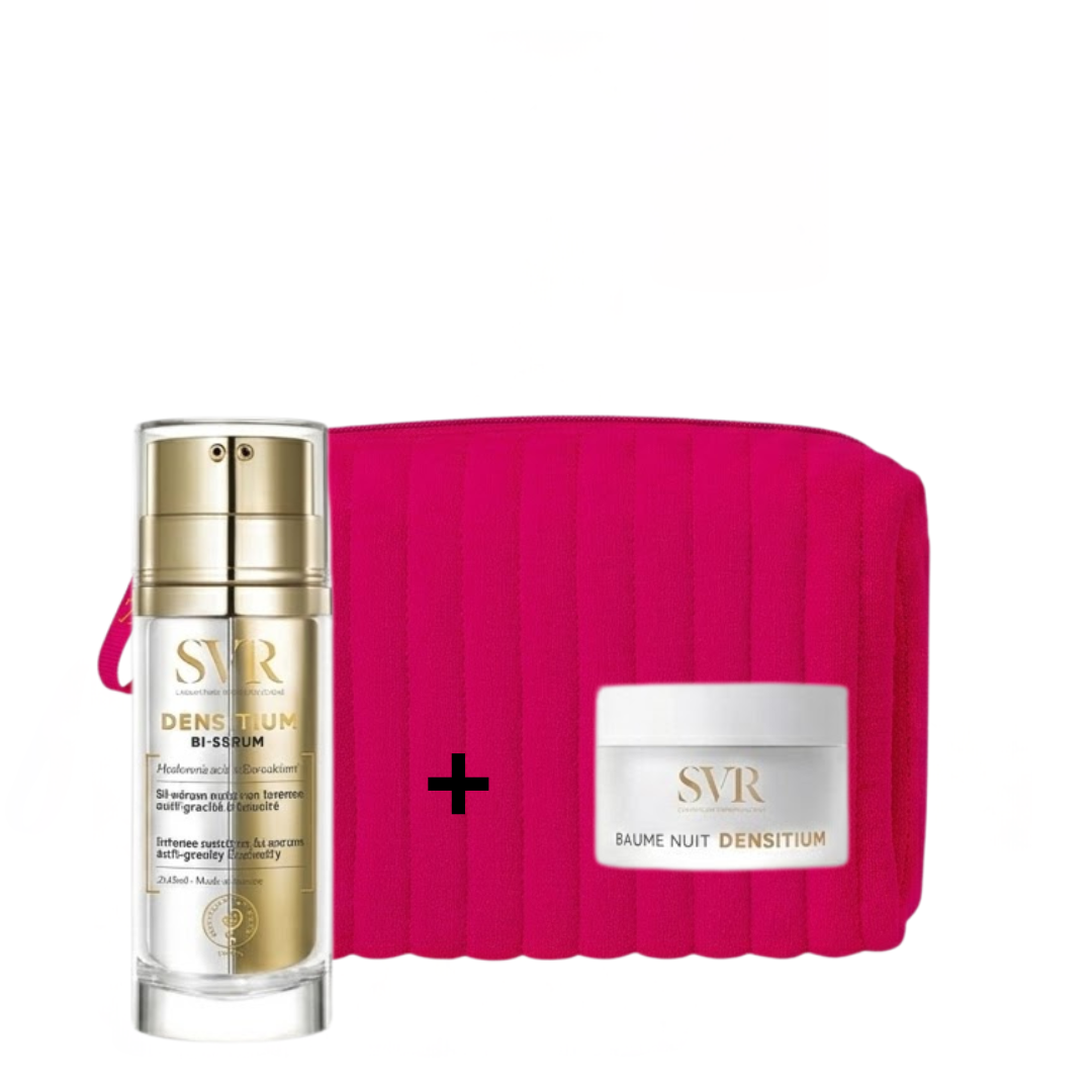 Svr-Densitium-Bi-serum-30mlDentisium-Baume-Nuit-15ml-Trousse.png Svr Densitium Bi serum 30ml+Dentisium Baume Nuit 15ml + Trousse – Image 1