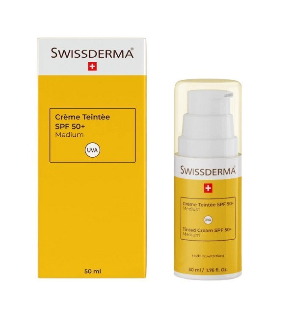 Swissderma-Ecran-teinte-medium-spf50-50ml-1.jpg Swissderma Ecran Teinte Medium spf50+ 50ml – Image 1