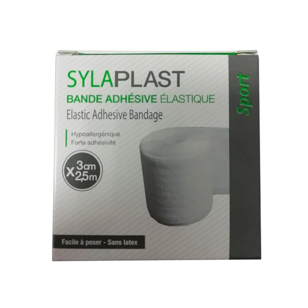 Sylaplast-sport-Bande-Adhesive-Elastique-3cm2.5m.png Sylaplast Sport Bande Adhesive Elastique 3cm x 2.5m – Image 1