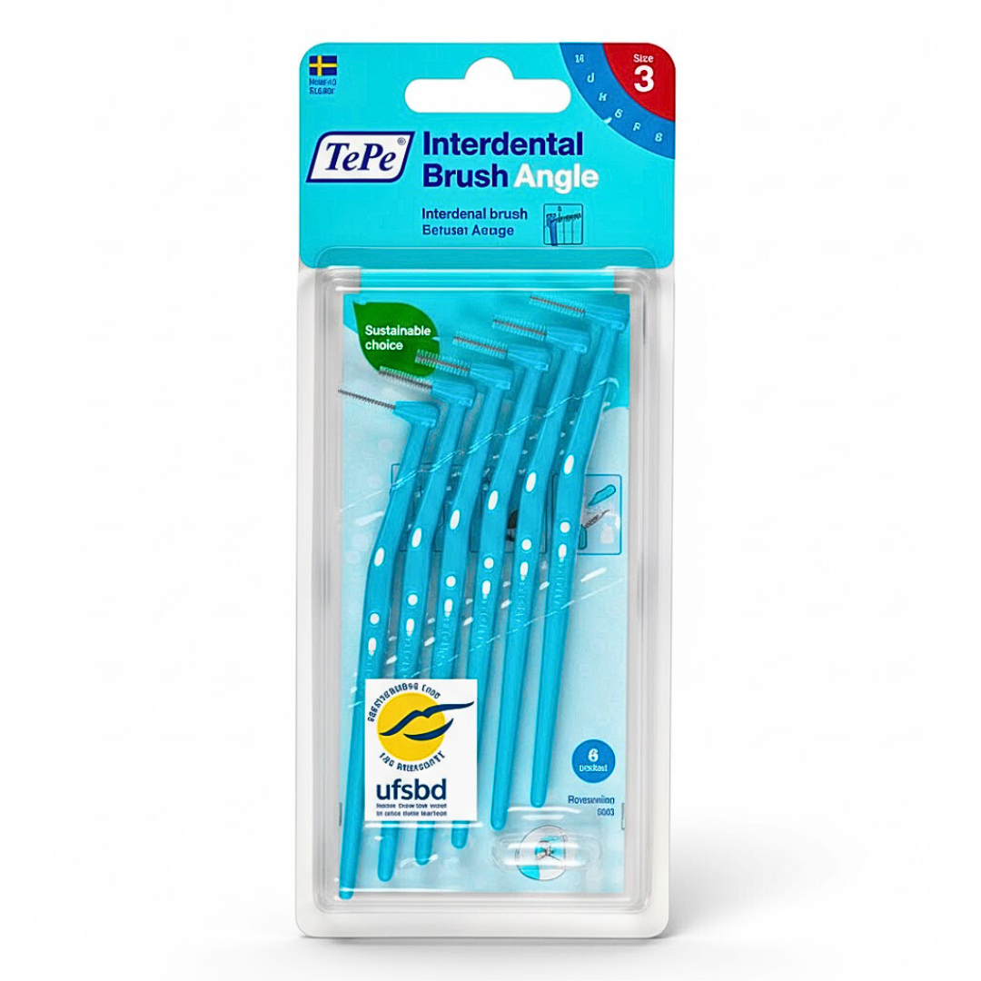 Tepe-Idb-Angle-Bleu-0.6mm-Taille-3-6pcs.png Tepe Interdental Brush Angle Bleu 0.6mm Taille 3 -6 Pieces – Image 1