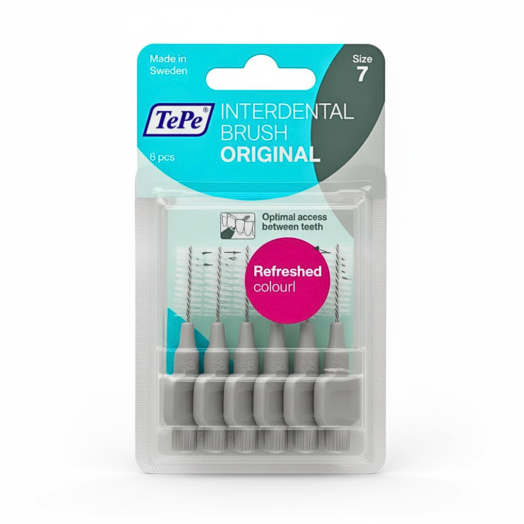 Tepe-Idb-Original-Gris-1.3mm-Taille-7-6pcs.png Tepe Interdental Brush Original Gris 1.3mm Taille 7-6Pieces – Image 1