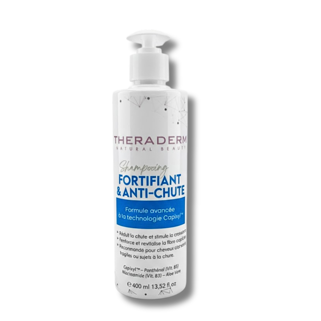 Theraderm-Shampo-Fortifiant-Anti-chute-400ml.png Theraderm Shampoing Fortifiant & Anti-Chute 400ml – Image 1