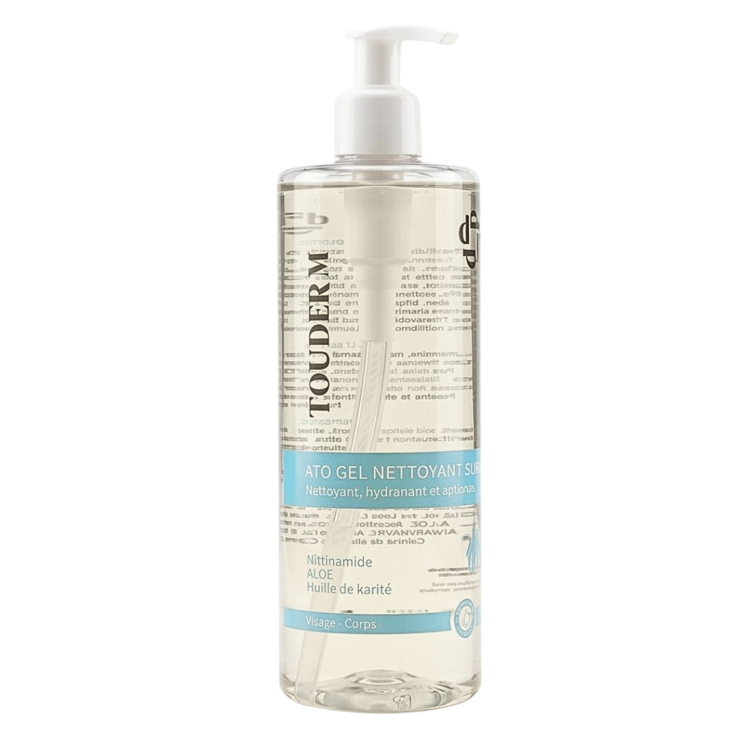 Touderm-ATO-Gel-Nettoyant-Surgras-400ml.png Touderm ATO Gel Nettoyant Surgras 400ml – Image 1