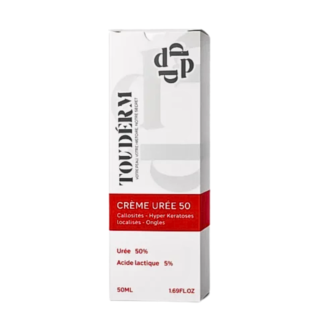 Touderm-Creme-Uree-50-50ml.png Touderm Creme Uree 50% 50ml – Image 1