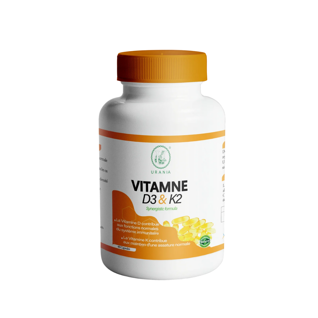 URANIA-Vitamine-D3K2-60-Capsules.png URANIA Vitamine D3&K2 60 Capsules – Image 1