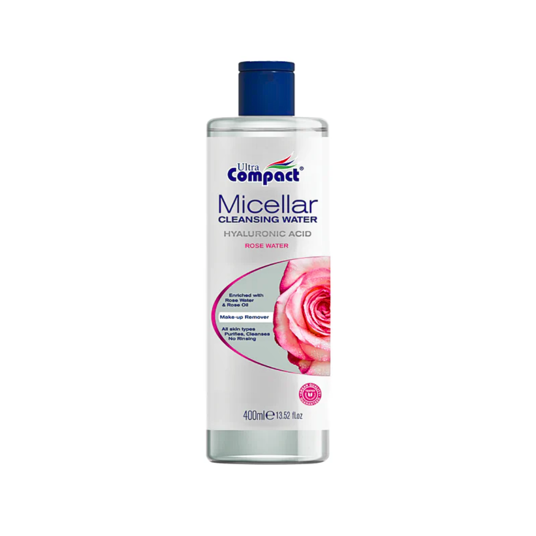 Ultra-Compact-Micellar-Cleansing-Water-Rose-400ml.png Ultra Compact Micellar Cleansing Water Rose 400ml – Image 1