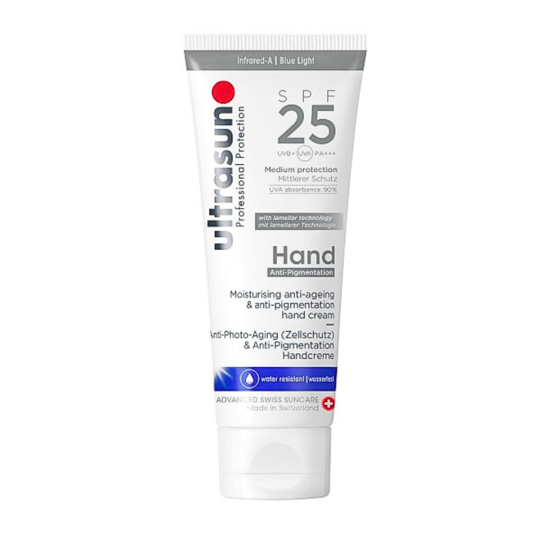Ultrasun-anti-pigmentation-Hand-cream-spf25-75ml.png Ultrasun Anti-Pigmentation Hand Cream spf25 75ml – Image 1