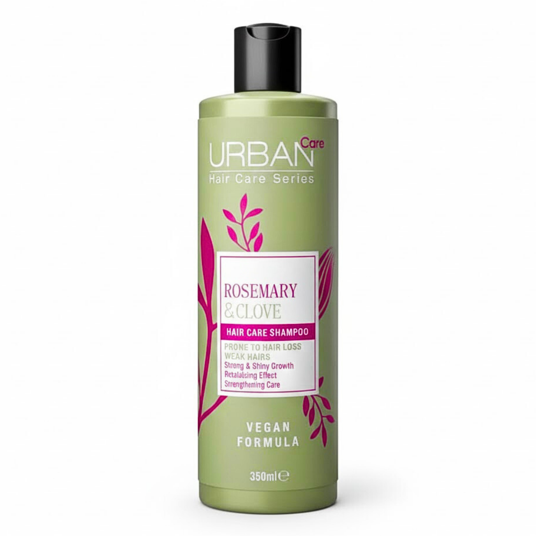 Urban-Care-Rosemary-Clove-Shampo-350ml.png Urban Care Rosemary & Clove Shampoing 350ml – Image 1