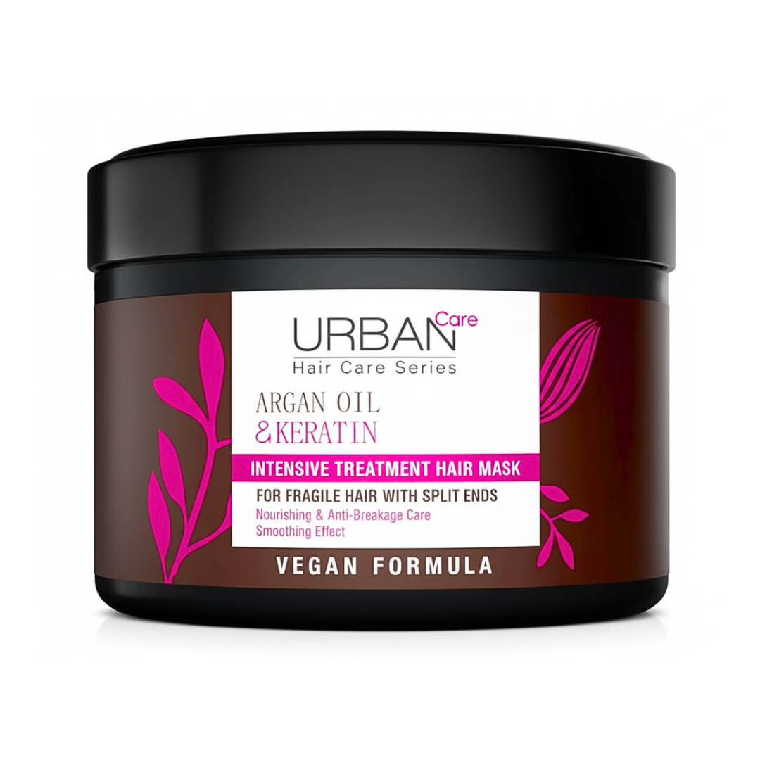 Urban-Intensive-Hair-Mask-Argan-Oil-Keratin-230ml.png Urban Care Intensive Hair Mask Argan Oil & Keratin 230ml – Image 1