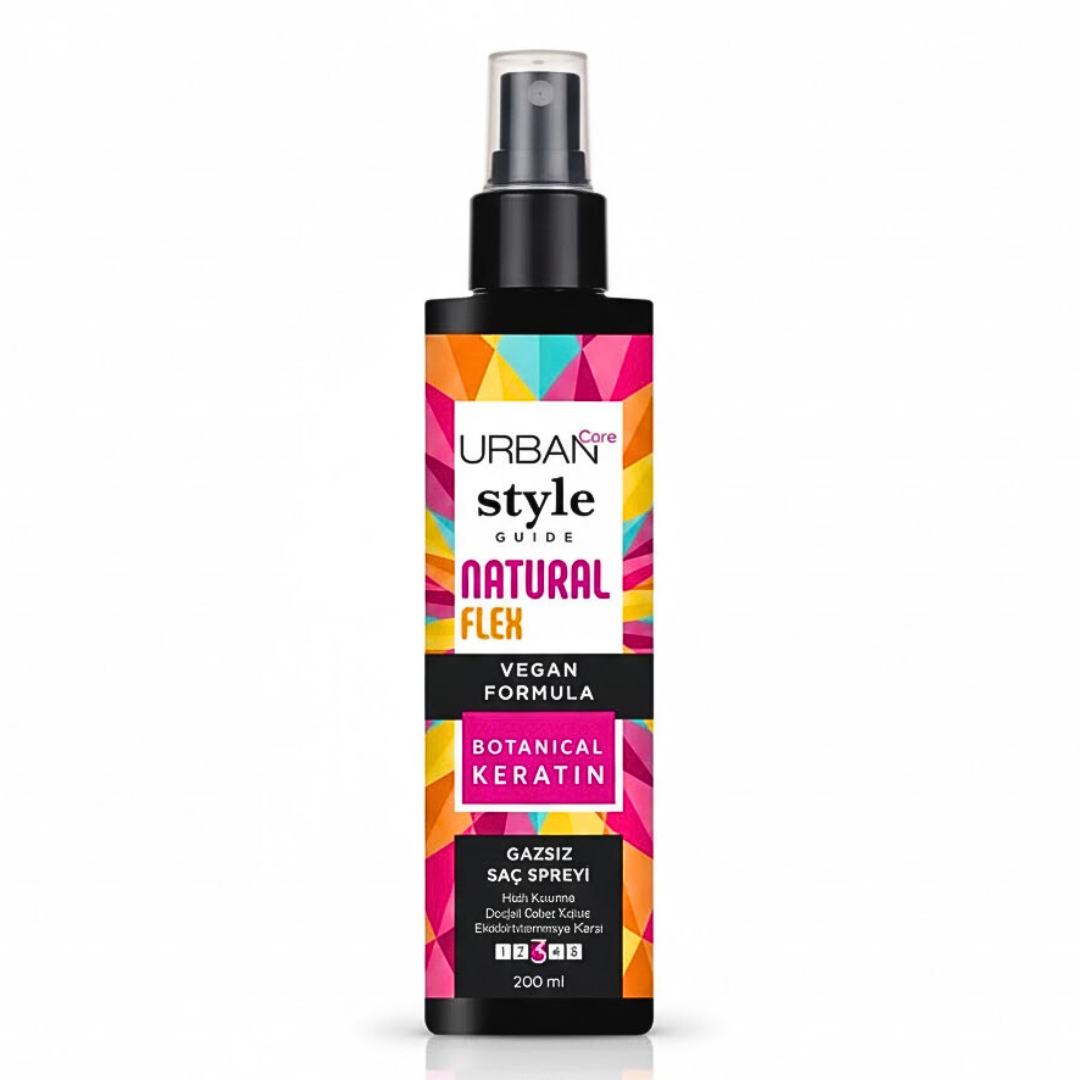 Urban-Style-Guide-Naturale-Flex-No-Gas-Hair-Spray-200ml.png Urban Care Style Guide Naturale Flex No Gas Hair Spray 200ml – Image 1