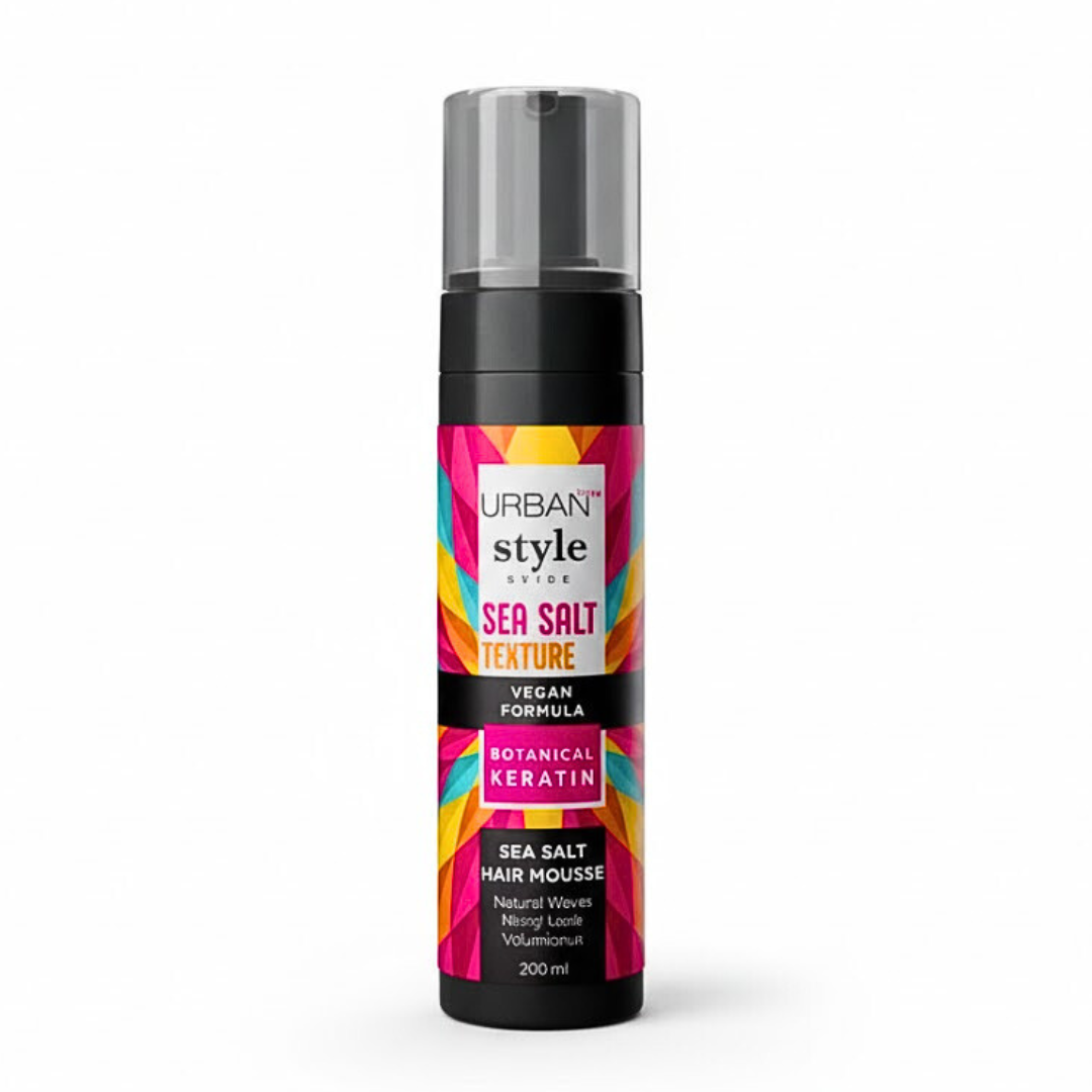 Urban-Style-Guide-Sea-Salt-Mousse-200ml.png Urban Care Style Guide Sea Salt Mousse 200ml – Image 1