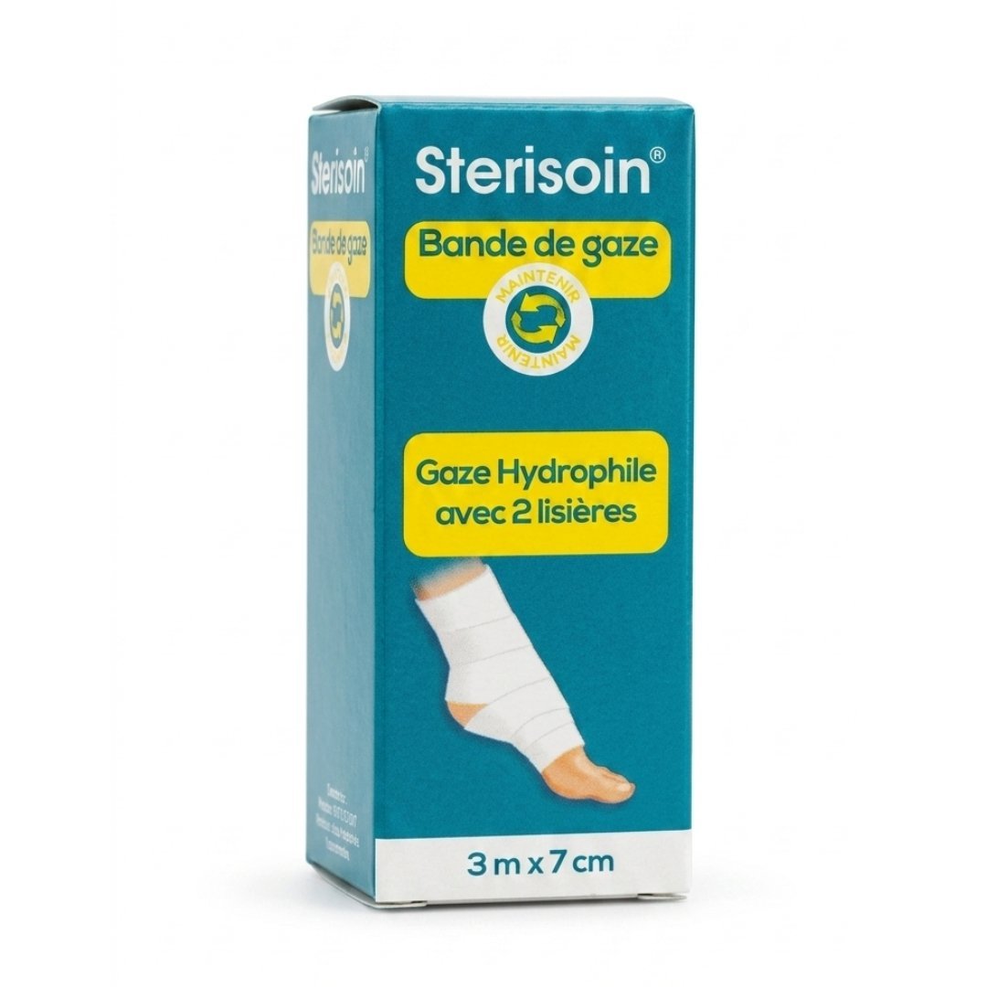 Urgo-Sterisoin-Bande-De-Gaze-3mx7cm.jpg Urgo Sterisoin Bande De Gaze 3mx7cm – Image 1